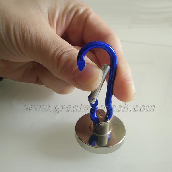 Rare Earth Magnet Hooks With Carabiner Hook 