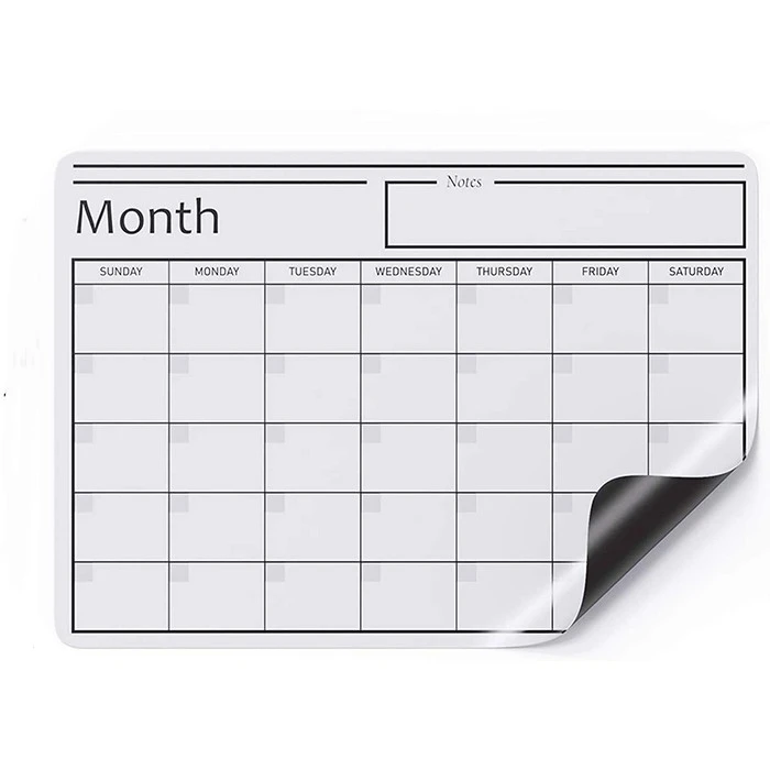 magnetic white board